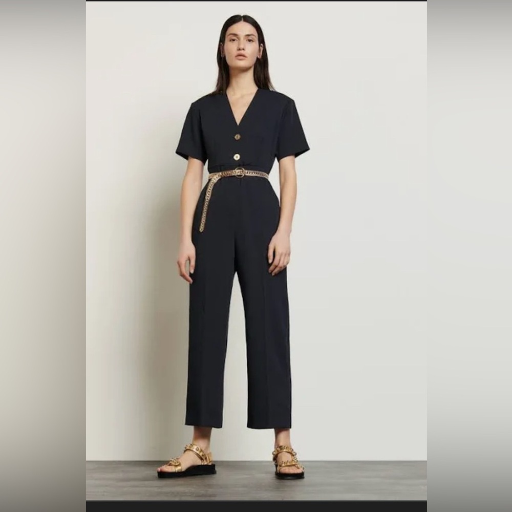 Sandro Paris Willy button jumpsuit size 40